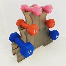 Load image into Gallery viewer, Neoprene Dumbbell Set with Stand