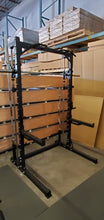 Load image into Gallery viewer, PC4 Half Rack Smith Machine with Olympic Bar and Plates Holder Commercial Grade
